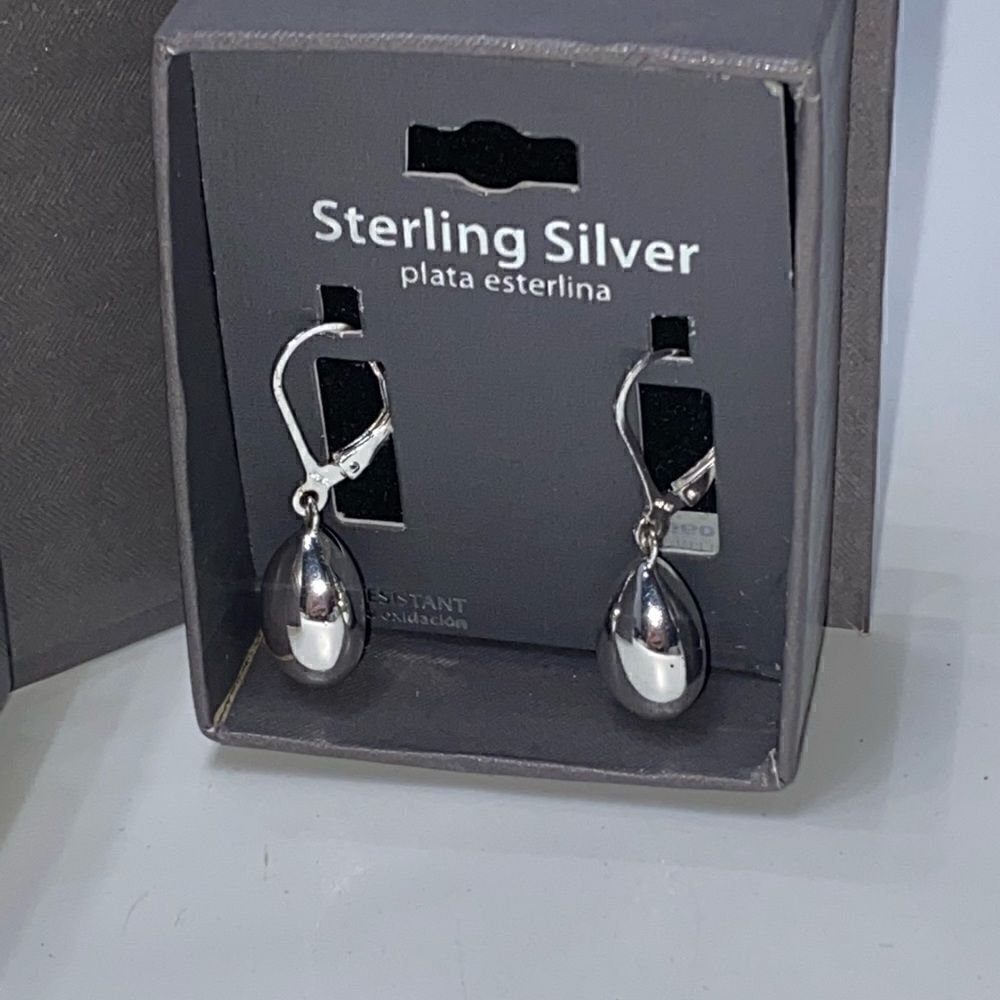NEW Sterling Silver Teardrop Earrings